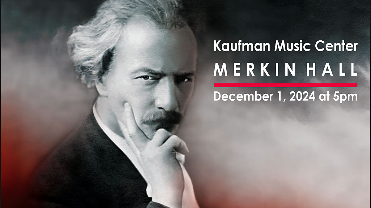 Koncert "Paderewski Returns to New York". 1 grudnia w Kaufman Music Center