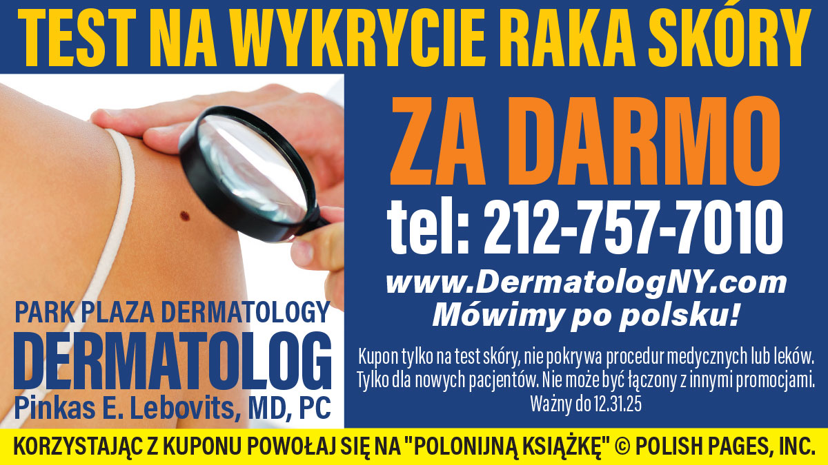 Kupon na zniżkę na zabiegi kosmetyczne od Vanguard Dermatology z Polonijnej Książki Polish American Pages