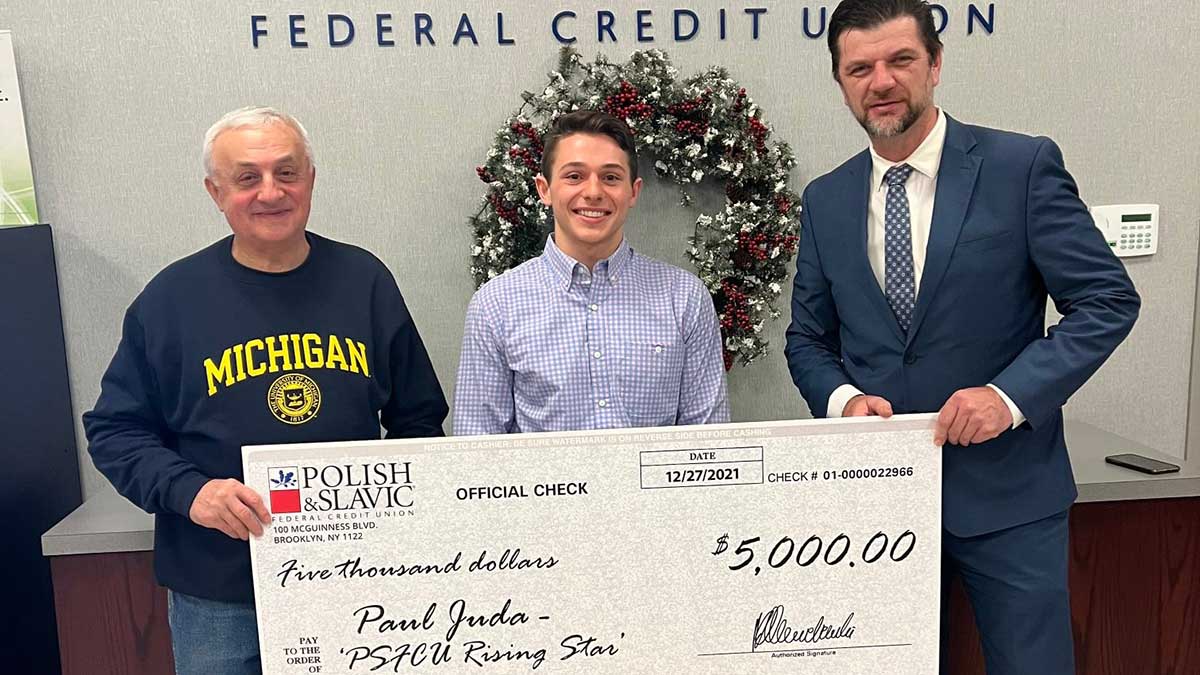 Polish And Slavic Credit Union Scholarship U.S. Gymnast Paul Juda - the Polish & Slavic Federal Credit Union’s